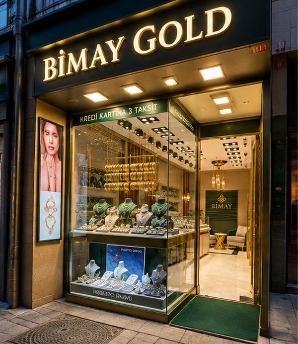 Bimay Gold jewelry shop storefront near Taksim and İstiklal Street
